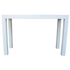 1970s White Parsons Table or  Desk