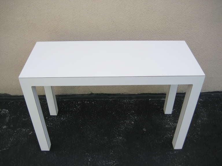 white parson table