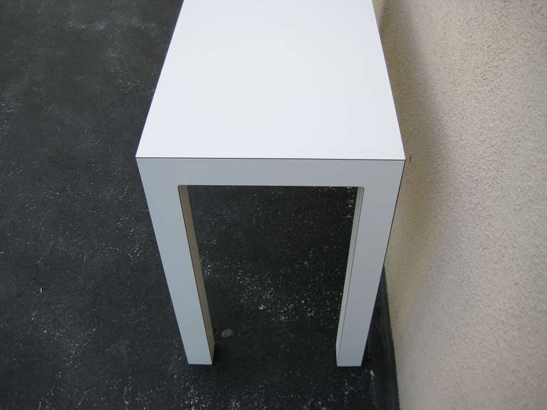 white parson desk