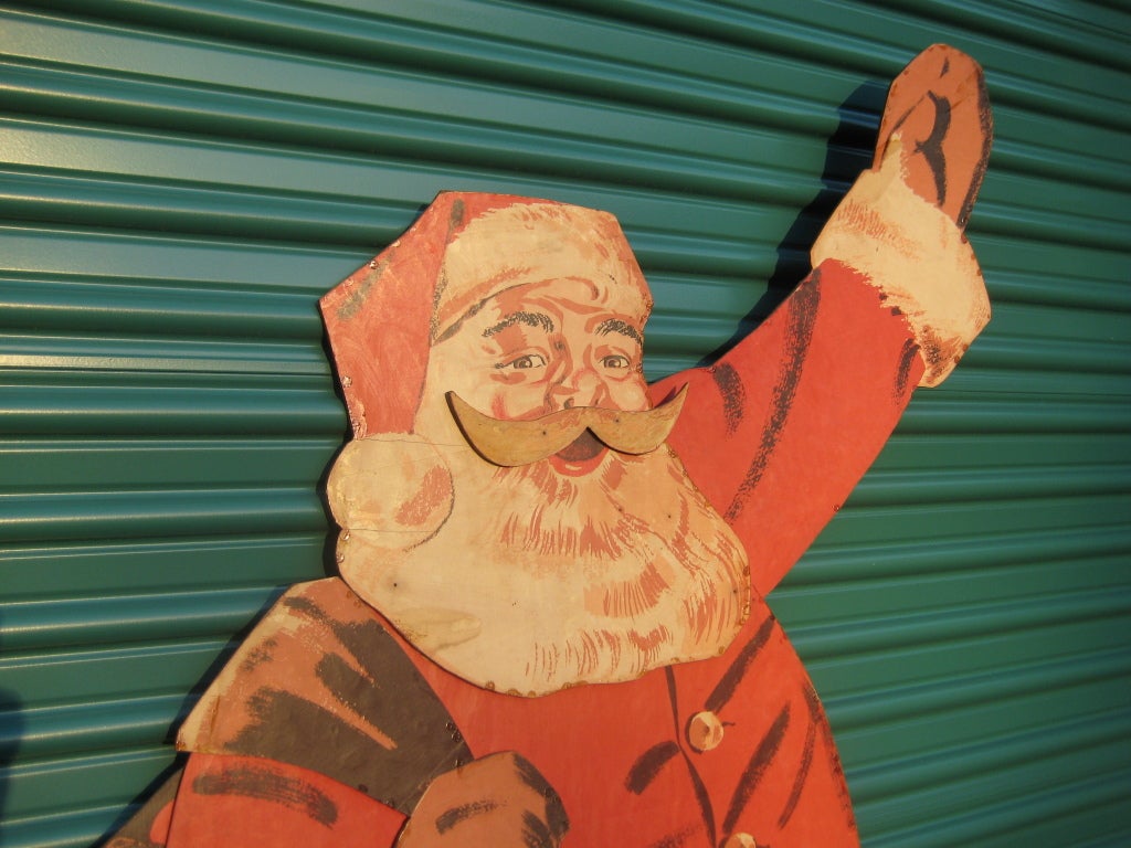 vintage life size santa claus