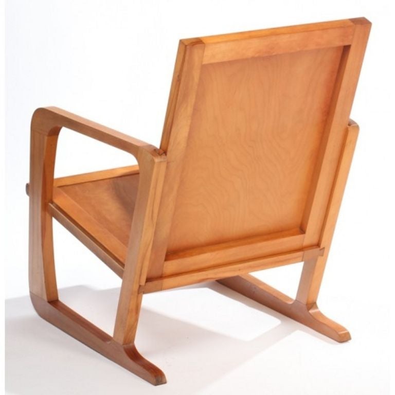 Rare Art Deco KEM Weber Airline Chair 1930s  In Excellent Condition For Sale In New York, NY