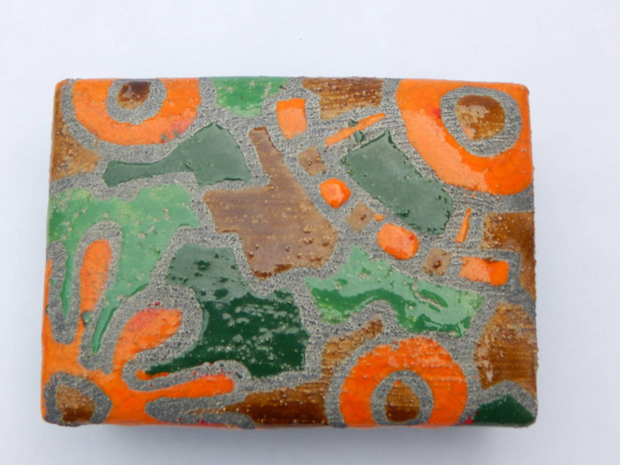 Mid-Century moderno Raymor Pottery, Scatola coperta Italia in vendita