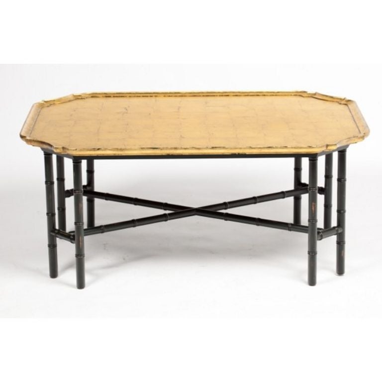 gold leaf table top