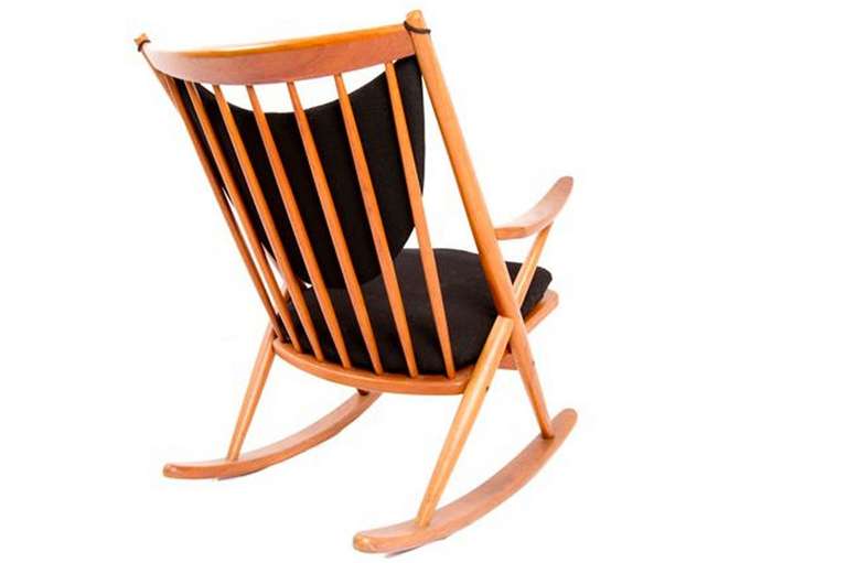 Scandinavian Modern Frank Reenskaug for Bramin, 1958 Danish Modern Rocking Chair