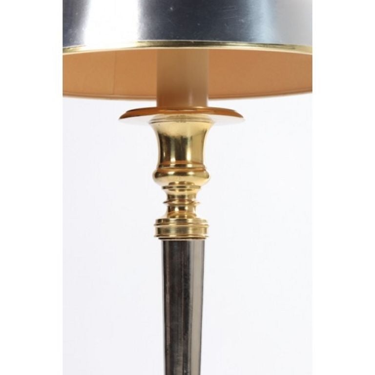 Mid-Century-Lampen aus Chrom und Messing im Zustand „Hervorragend“ im Angebot in New York, NY