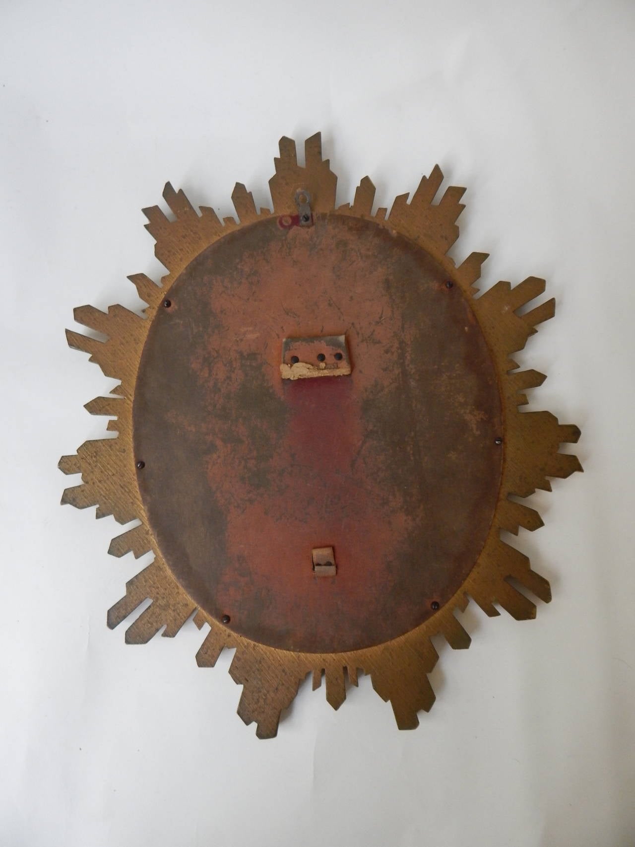 20th Century Antique Italian Giltwood Sunburst Mirror