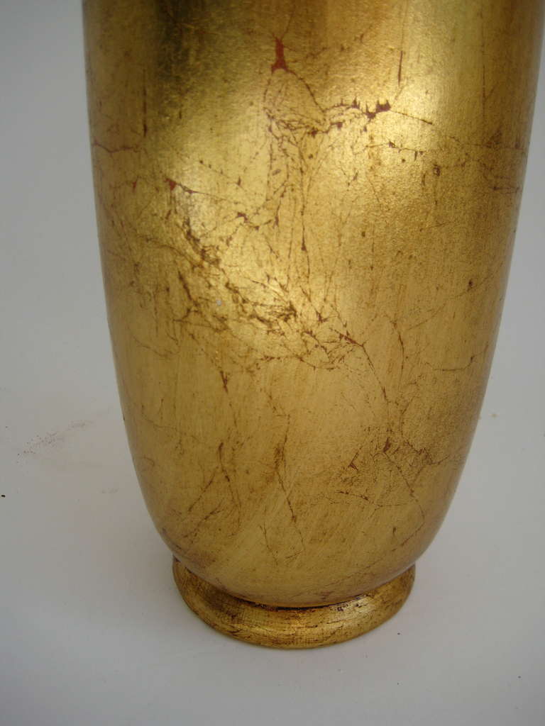 1960s Italian Gilded Vase In Excellent Condition In New York, NY