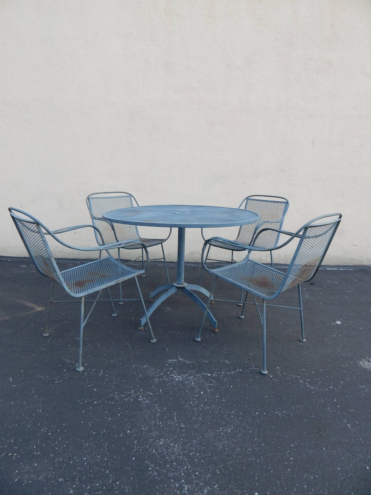 1950s John Salterini Outdoor Table and Chairs Dining Set
