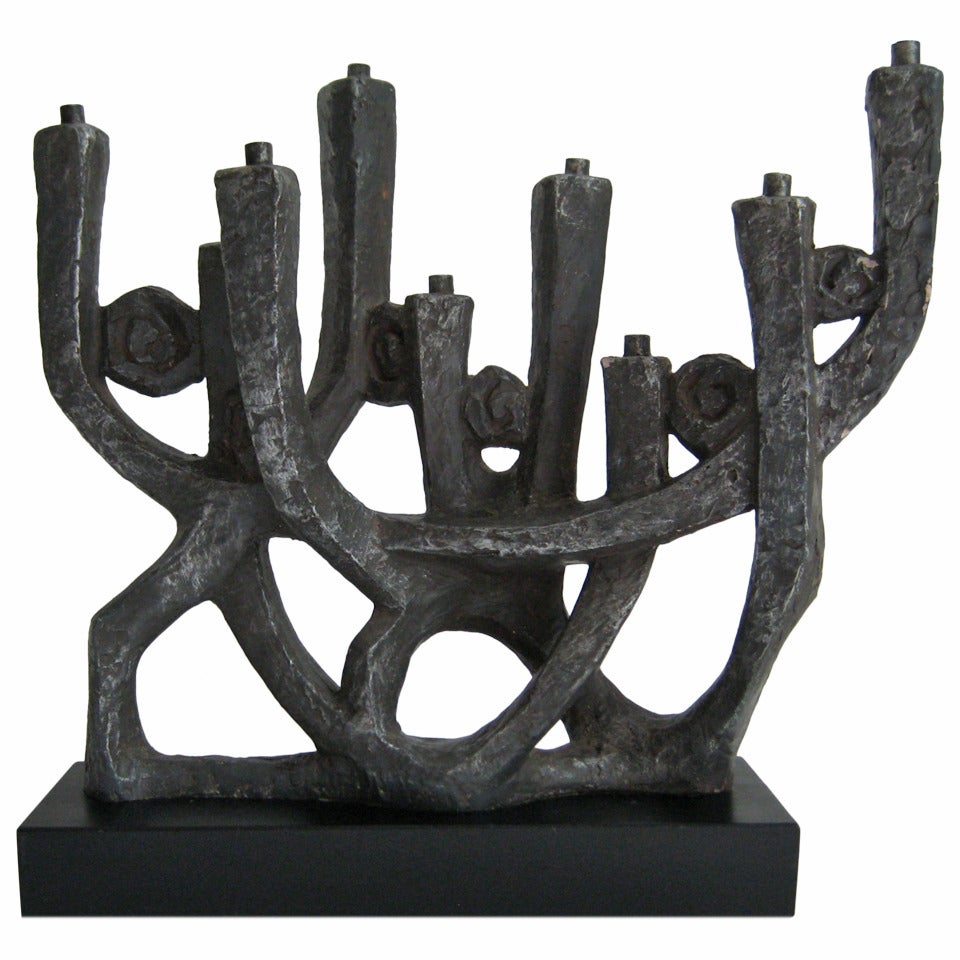 1975 Klara Sever für Austin Productions:: Modernist Sculpture Menorah