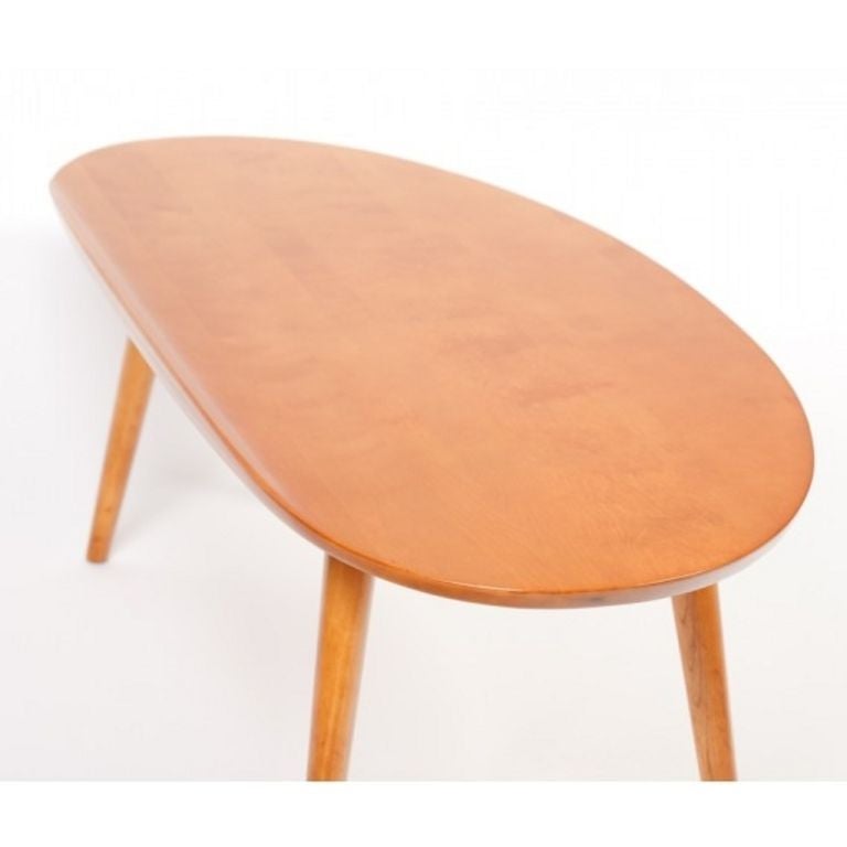 Mid-Century Modern 1950s Russel Wright for Conant Ball Surfboard Coffee Table