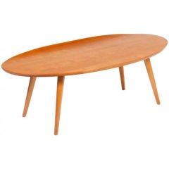 Vintage 1950s Russel Wright for Conant Ball Surfboard Coffee Table