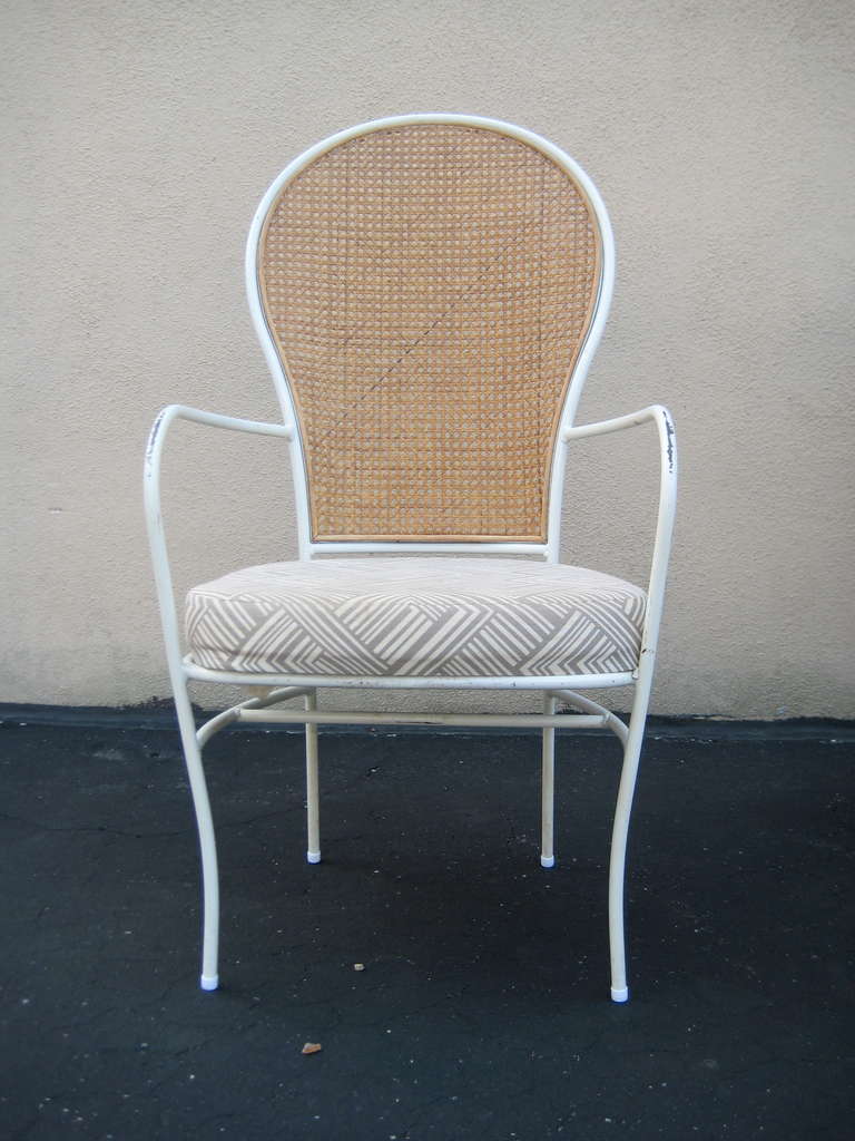 Mid-Century Modern Rare Set of 6 Milo Baughman for Thayer Coggin Cane Back Chairs, 1976