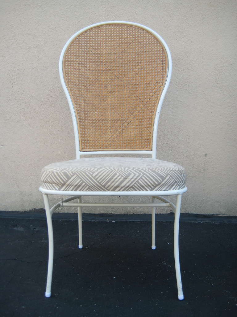 Rare Set of 6 Milo Baughman for Thayer Coggin Cane Back Chairs, 1976 In Excellent Condition In New York, NY