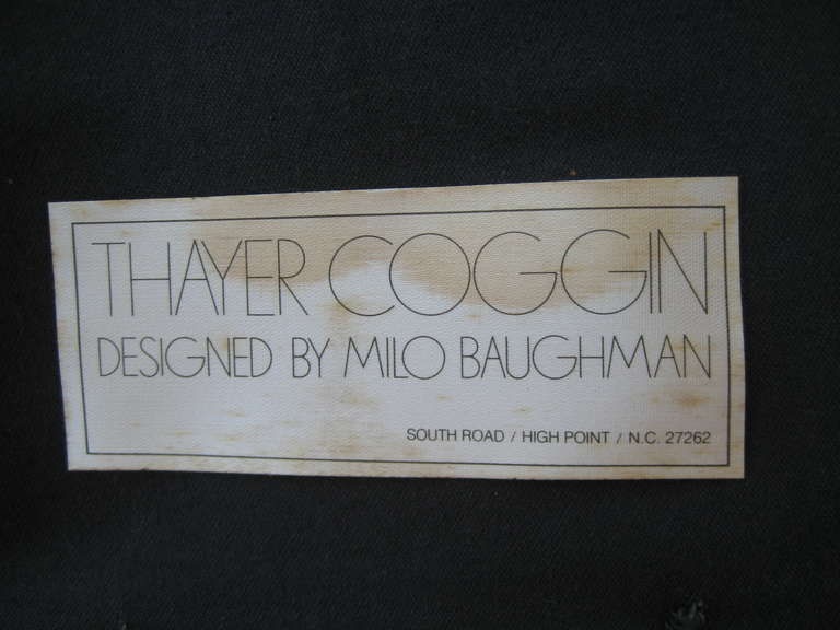 20th Century Rare Set of 6 Milo Baughman for Thayer Coggin Cane Back Chairs, 1976