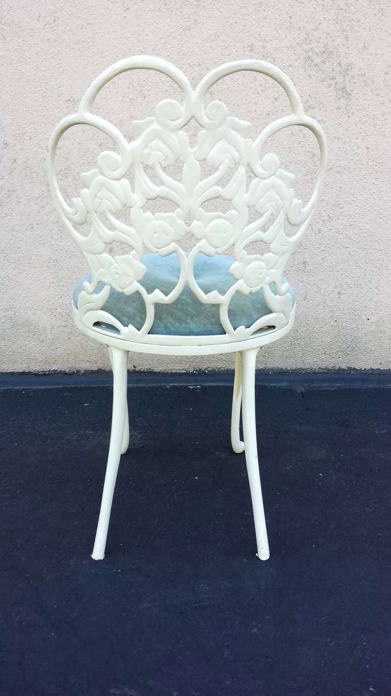 1960s Enameled Vanity Stool 1