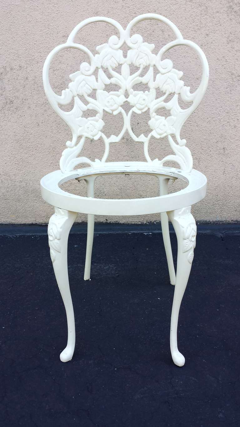 1960s Enameled Vanity Stool 2