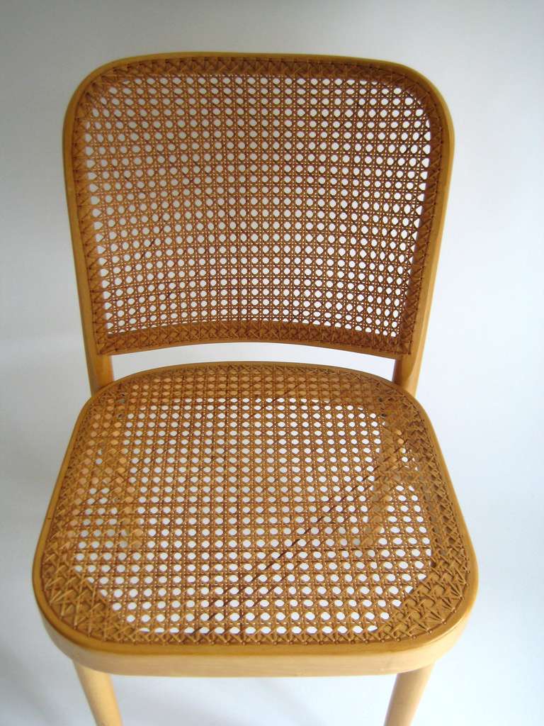 Josef Hoffmann, Czechoslovakia Bentwood and Cane Set of 6 Chairs 2