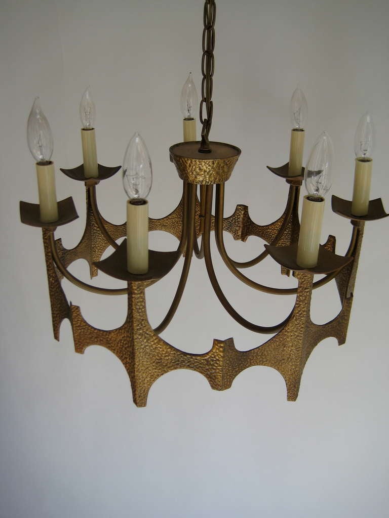 Mid-Century Modern Mid-Century Brutalist Chandelier