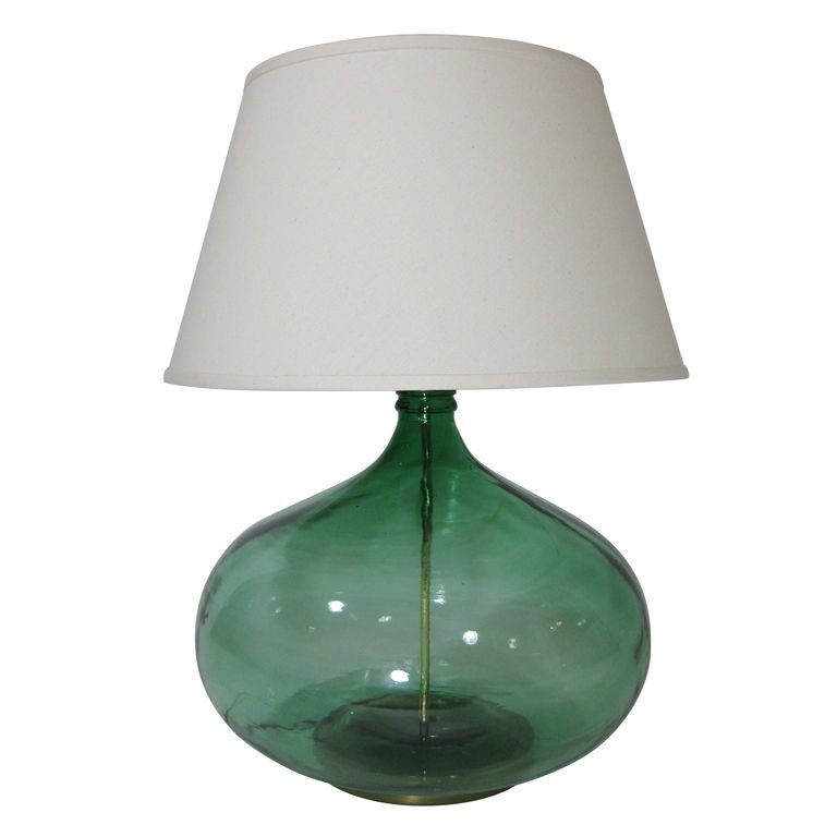 Early 20th Century  Large French Wine Bottle Lamp