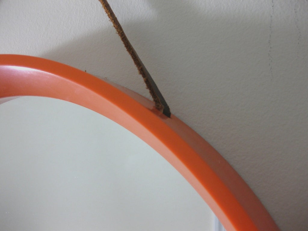 orange frame mirror