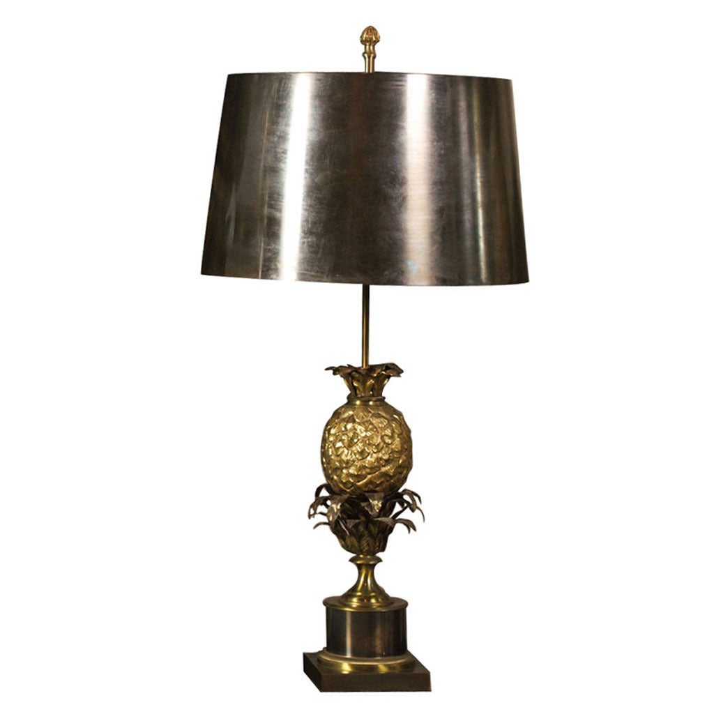 Elegant Bronze Lamp by Maison Charles For Sale