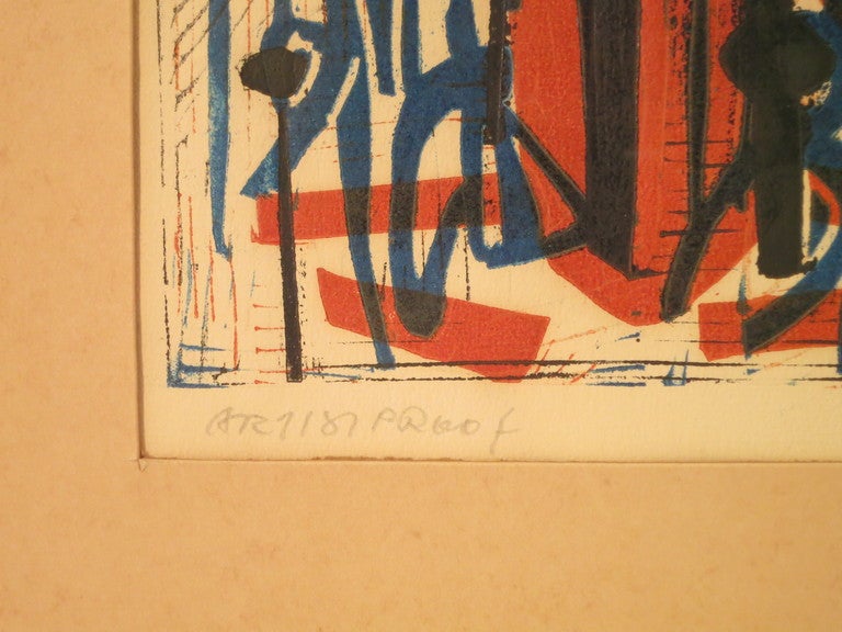 Canadian Herbert Siebner Lithograph of Paris