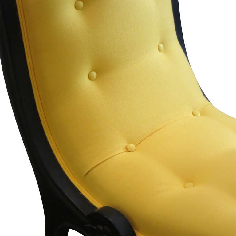 Victorian Slipper Chairs In Excellent Condition In Montecito, CA