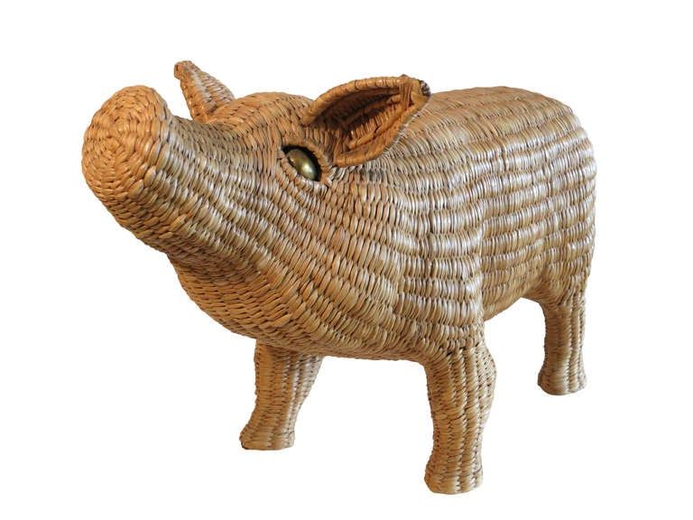Mexican Wicker Pig