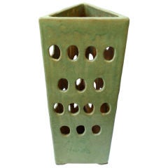 Triangular Ceramic Vessel