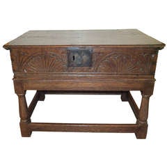 Antique Bible Box on Stand