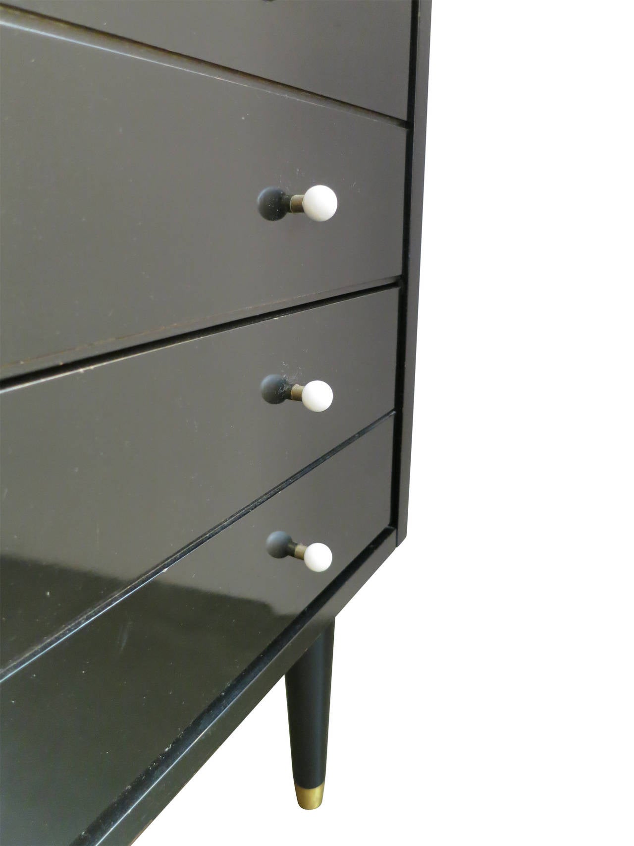 American Black Lacquered Chest