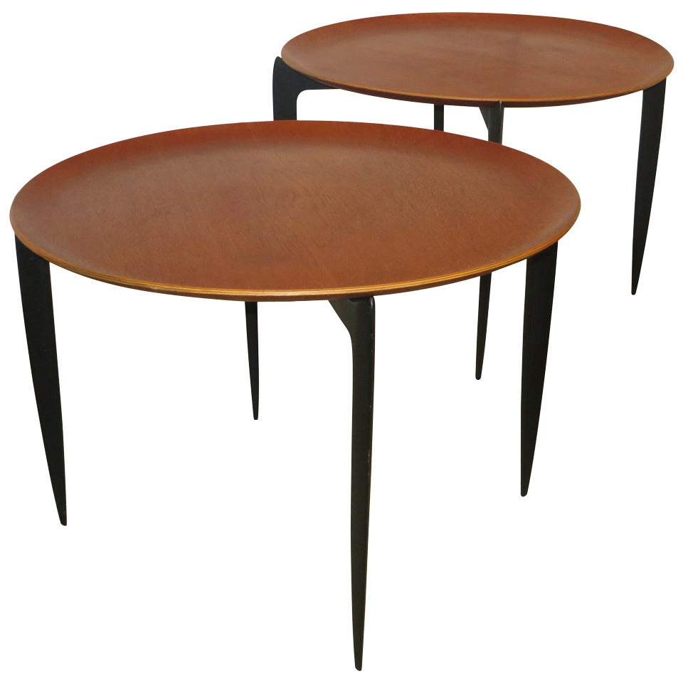 Pair of Fritz Hansen Tables For Sale