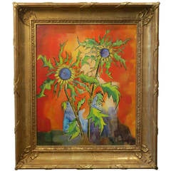 "Sunflowers" Oil on Canvas