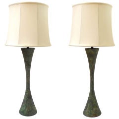 Pair of McGuire Table Lamps