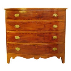 Bow-front chest of drawers