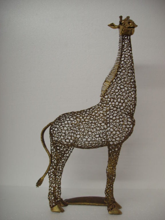Luciano Bustamonte giraffe, item marked #11-250, signed