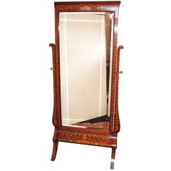 Antique Dutch Cheval Mirror