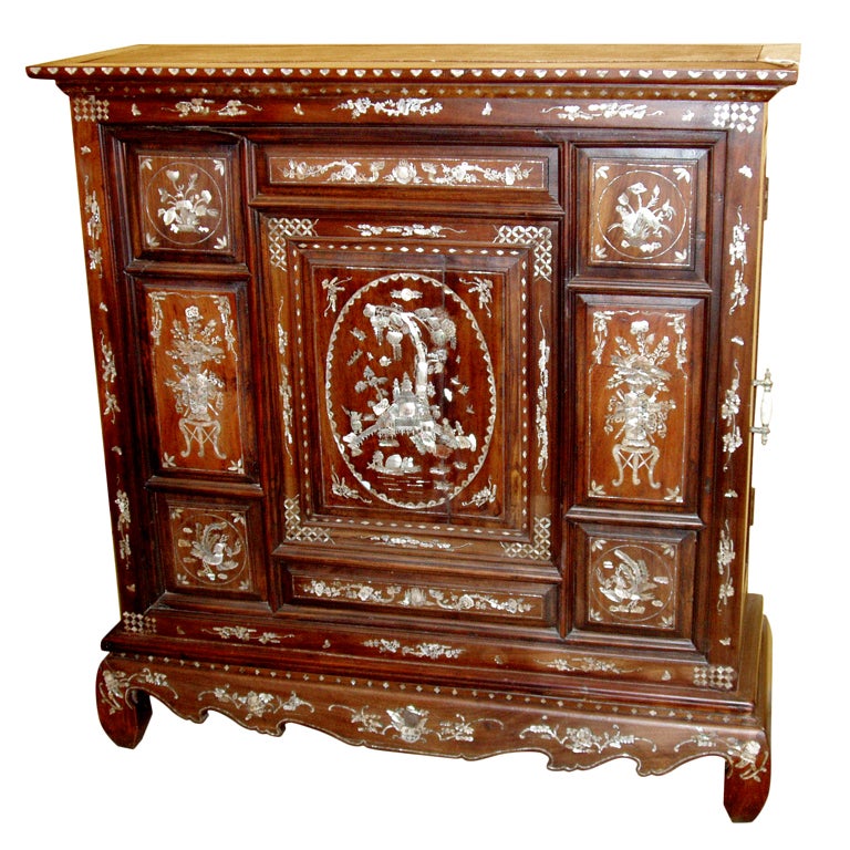 Cabinet with inlay For Sale