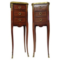 Pair Of Petite French Night Stands