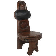 Rustic High Back Chair
