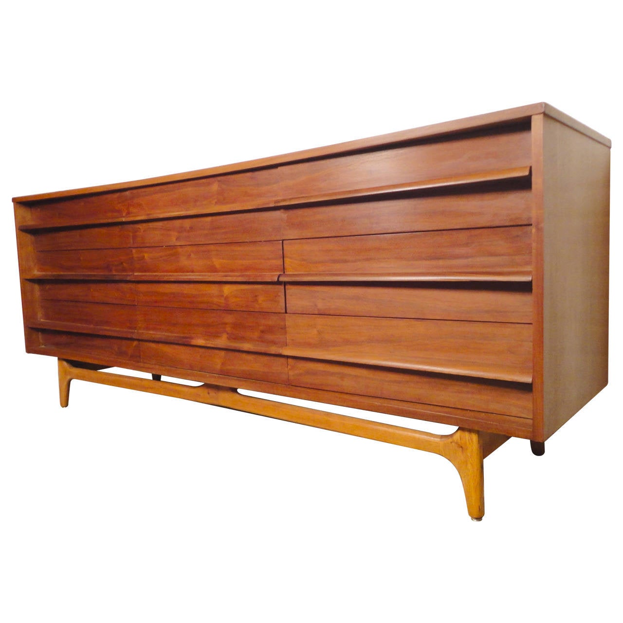 Dramatic MidCentury Curved Front Dresser at 1stDibs mid century