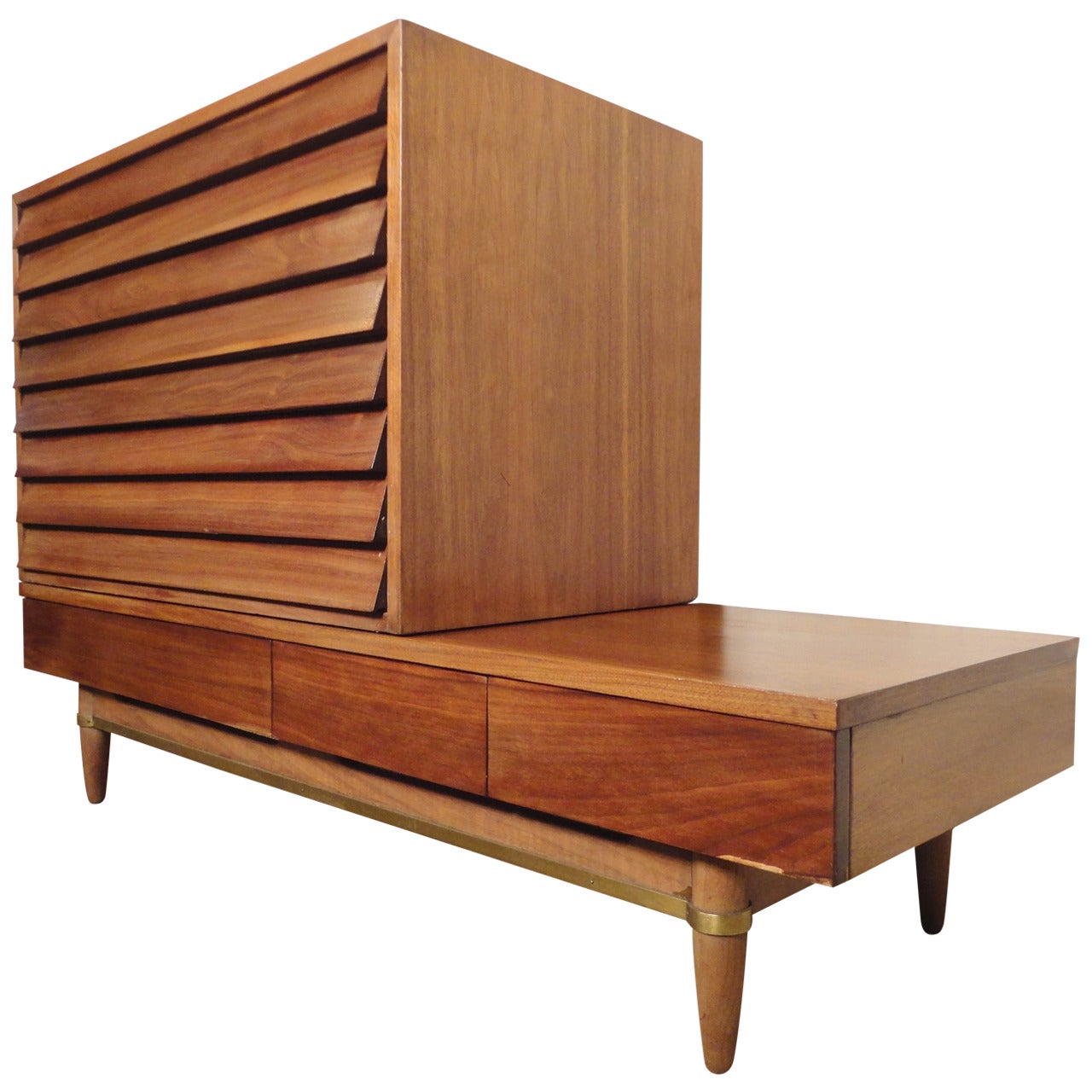 Wild Louvered Front Dresser by Merton L. Gershun