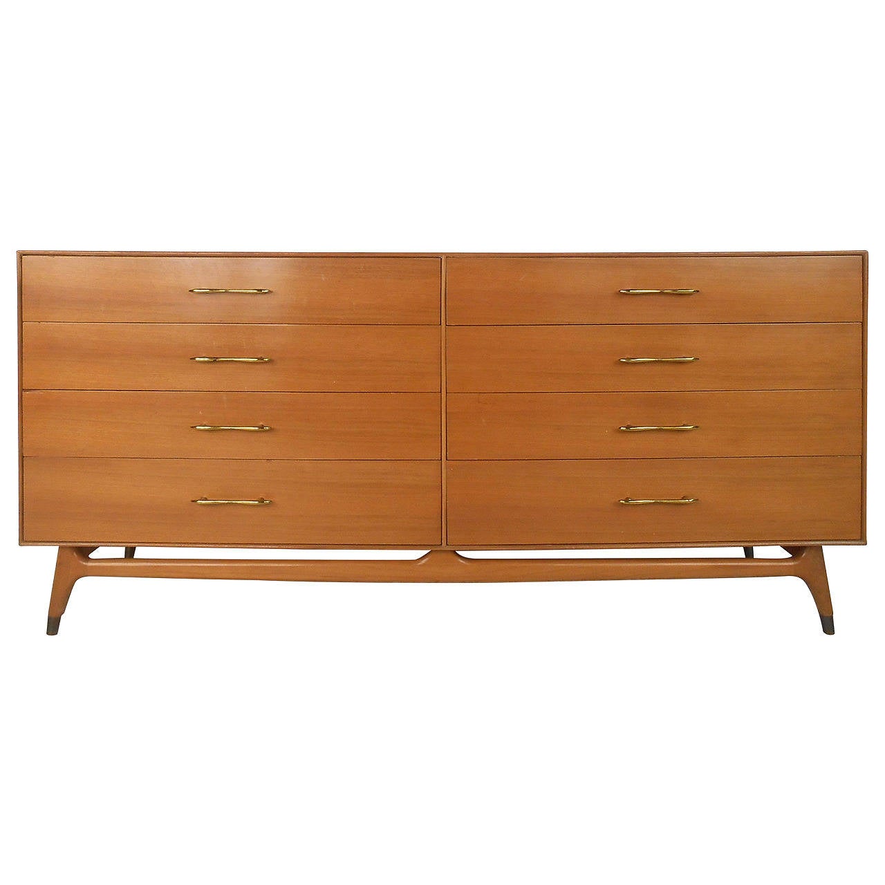 Beautiful MidCentury Modern Maple RWay Dresser For Sale at 1stdibs