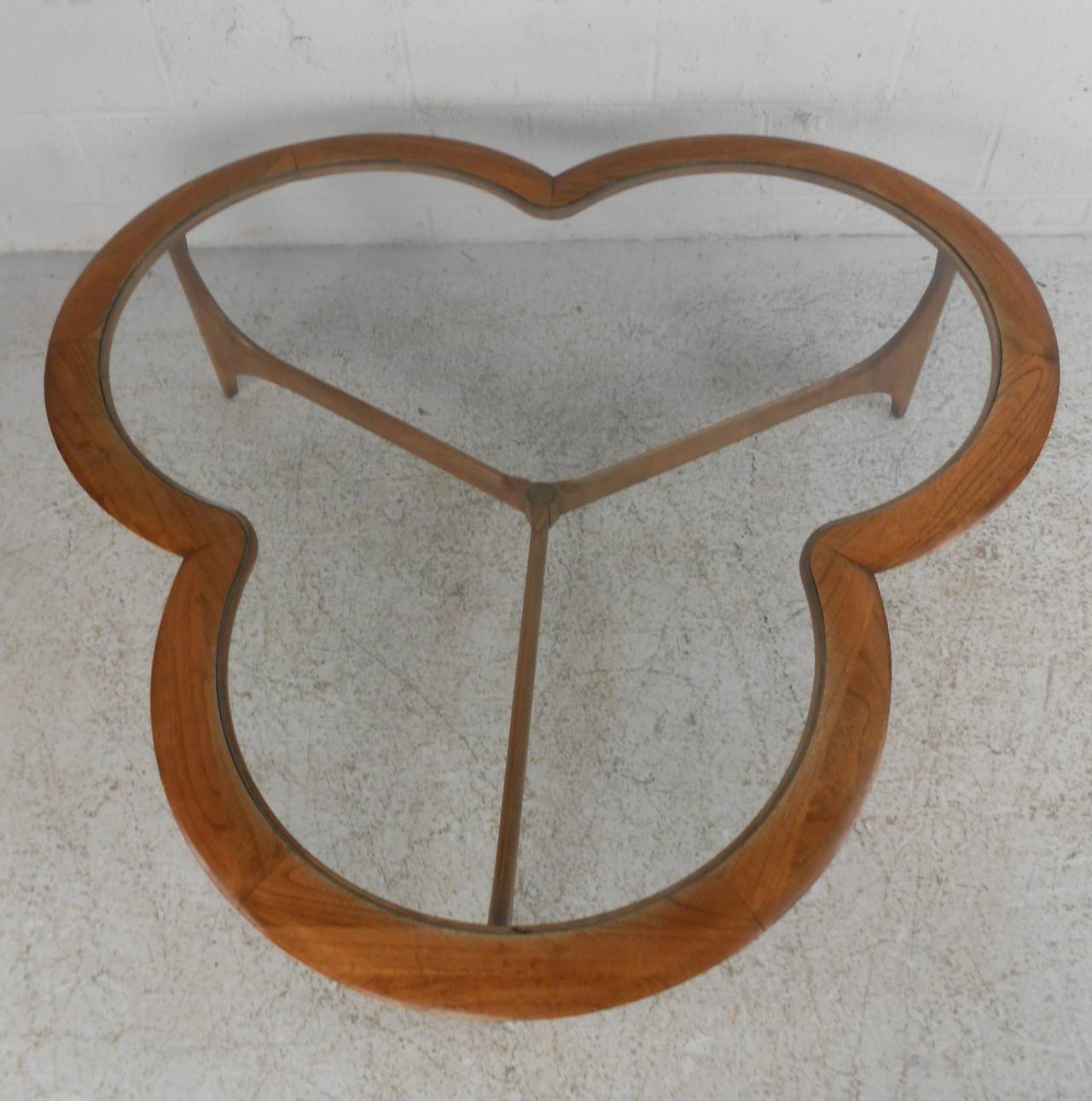 clover shaped coffee table