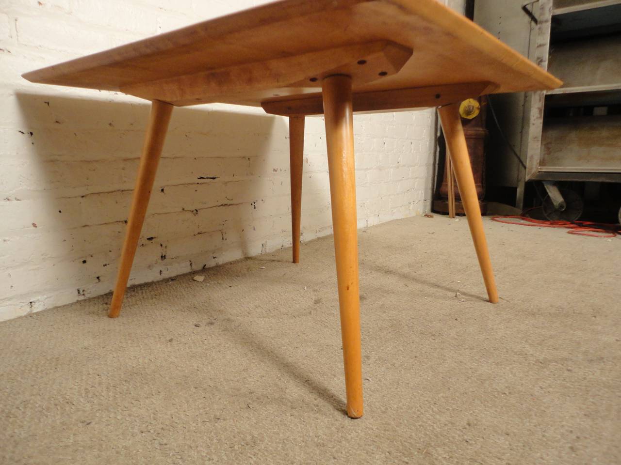 American Rare Mid-Century Square Coffee Table By Paul McCobb
