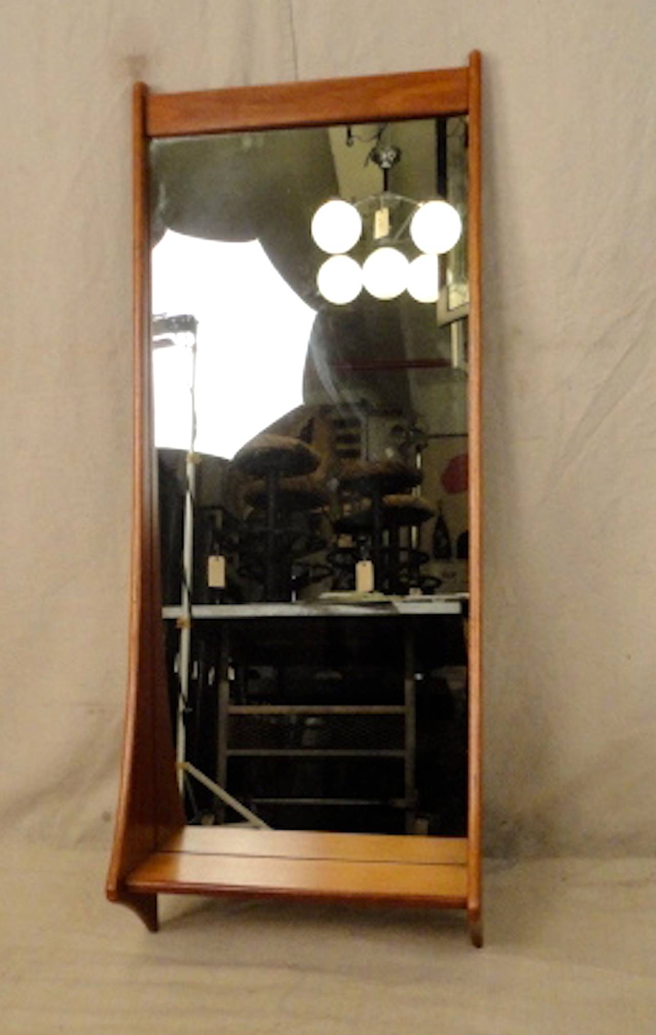 Mid-Century Modern Mid-Century Danish Mirror By Pedersen and Hansen