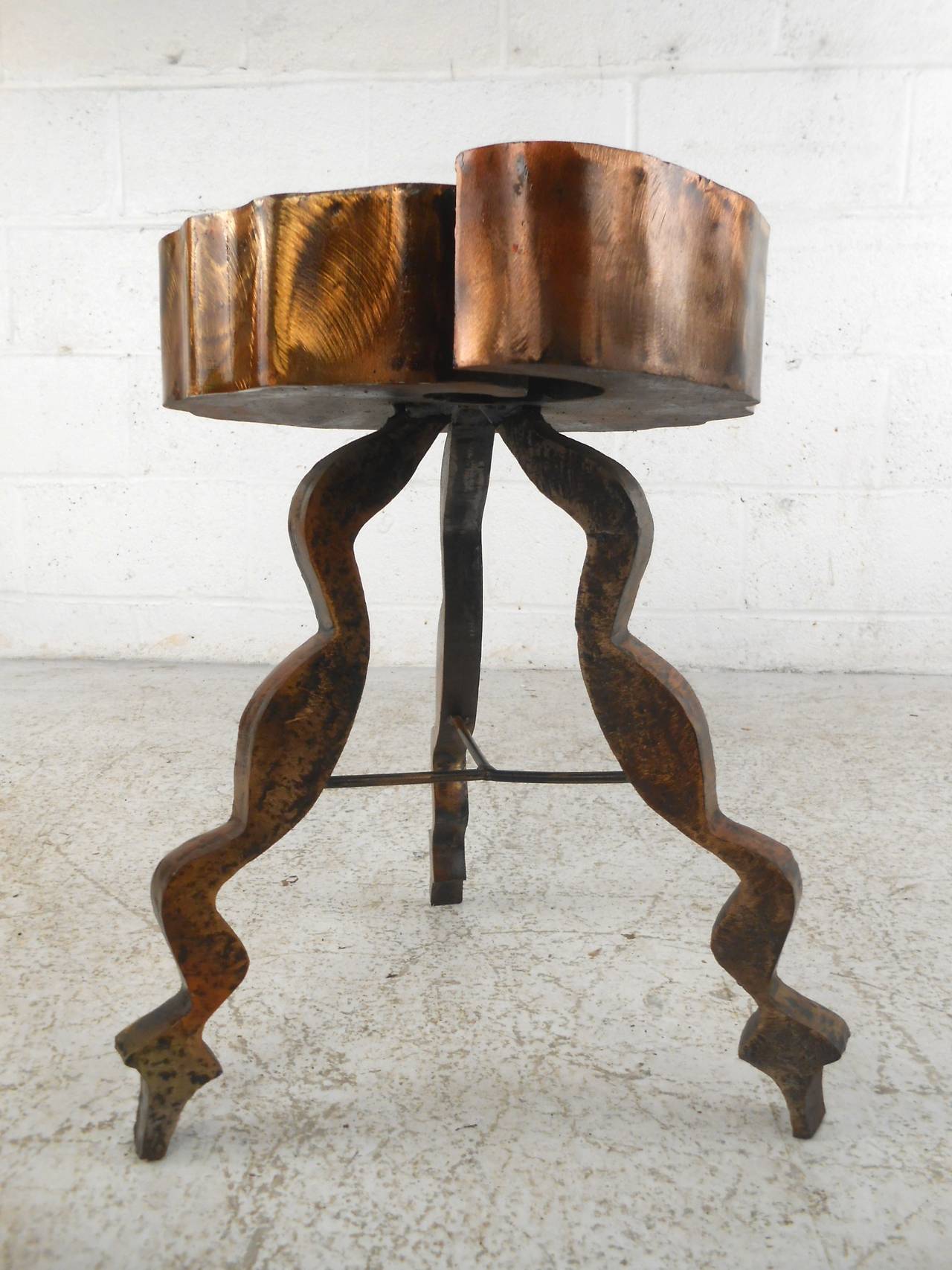 Sculptural Studio Made from Brass End Table 1
