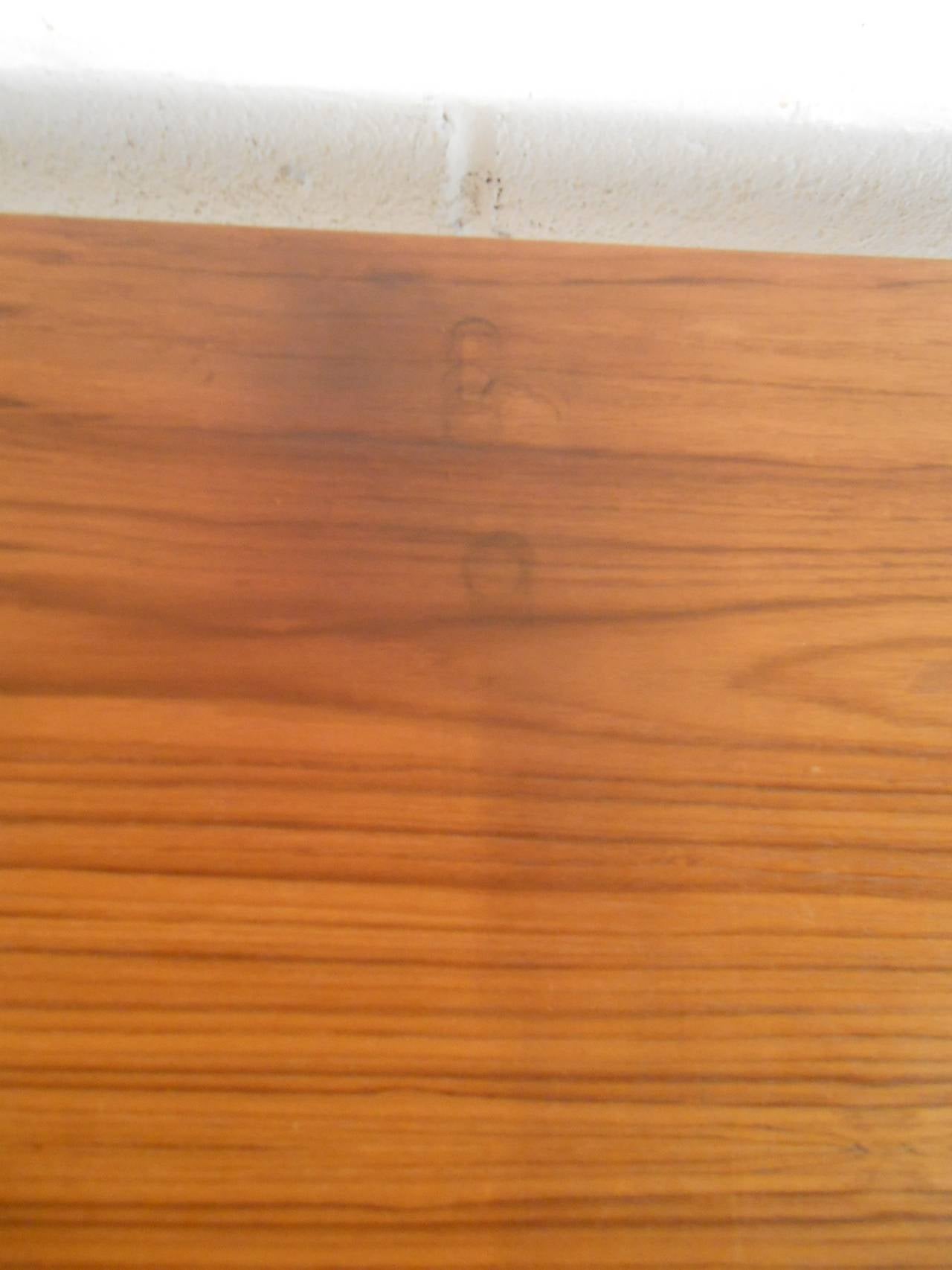 Danish Rare Mid-Century Campaign Style Teak Desk
