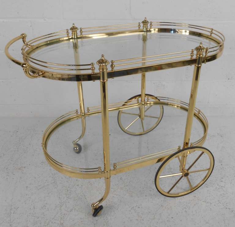 Two Tier Rolling Tea/Bar Cart