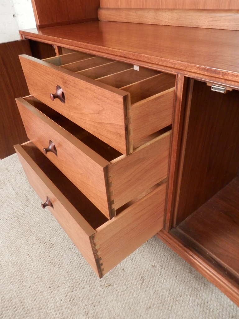 Mid-20th Century Wonderful Motif Series Mid-Century Hutch By Thomasville